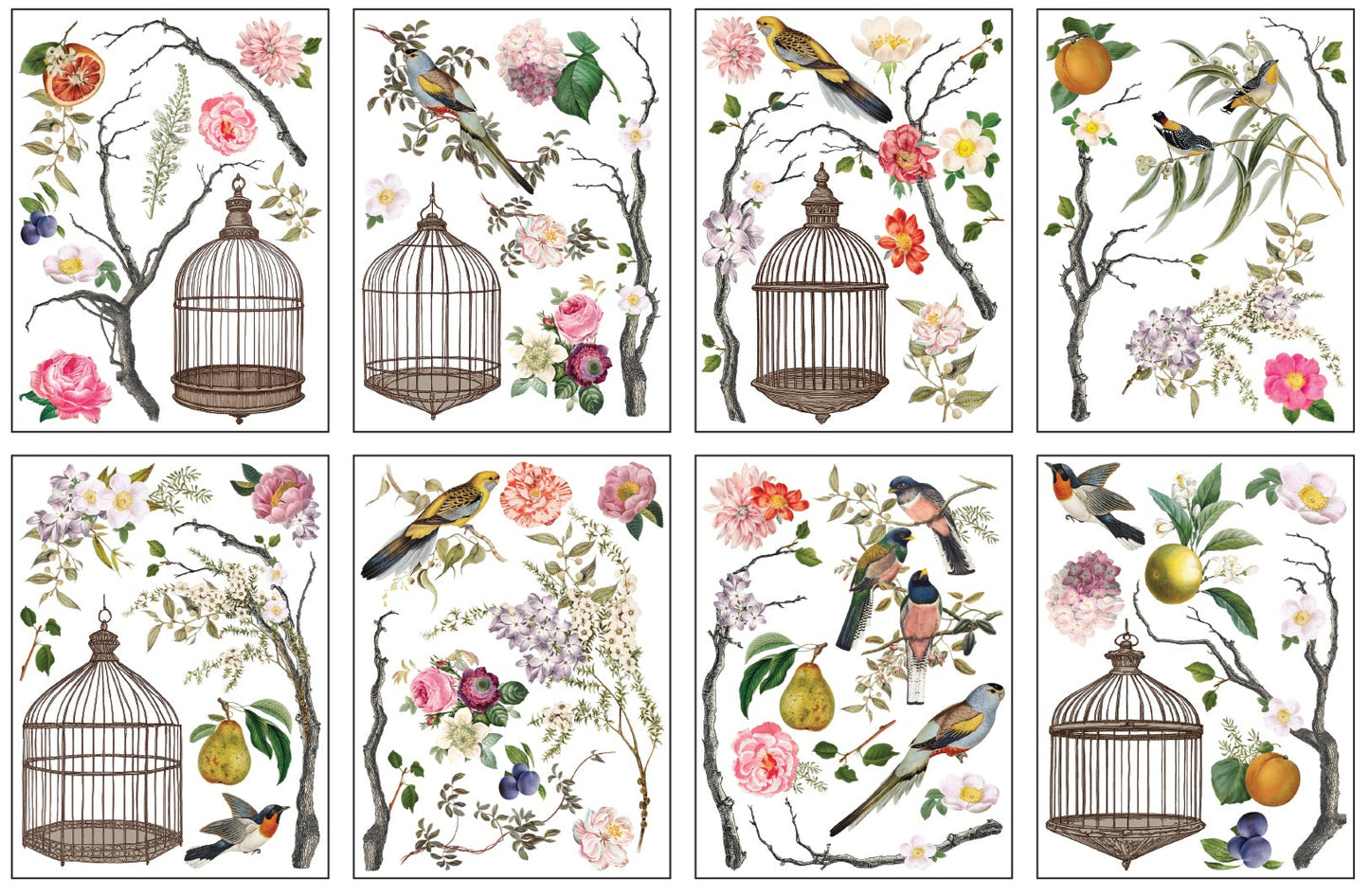 Menagerie - 8 Sheet, 12x16 Pad IOD Decor Transfer™