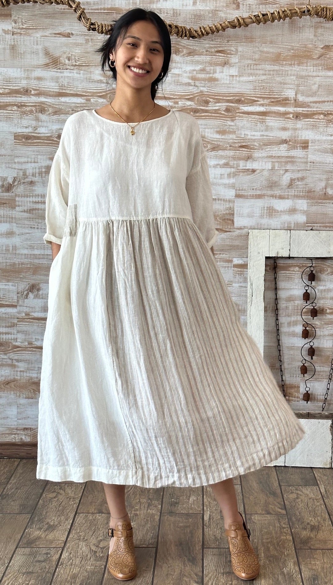 Timeless Simplicity Linen Dress - Namsar