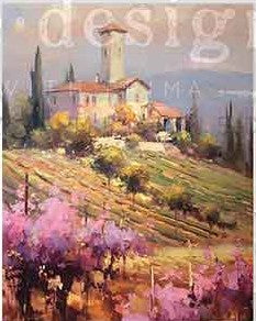 Romantic Getaway C 19" x 15" - Decoupage Tissue Paper