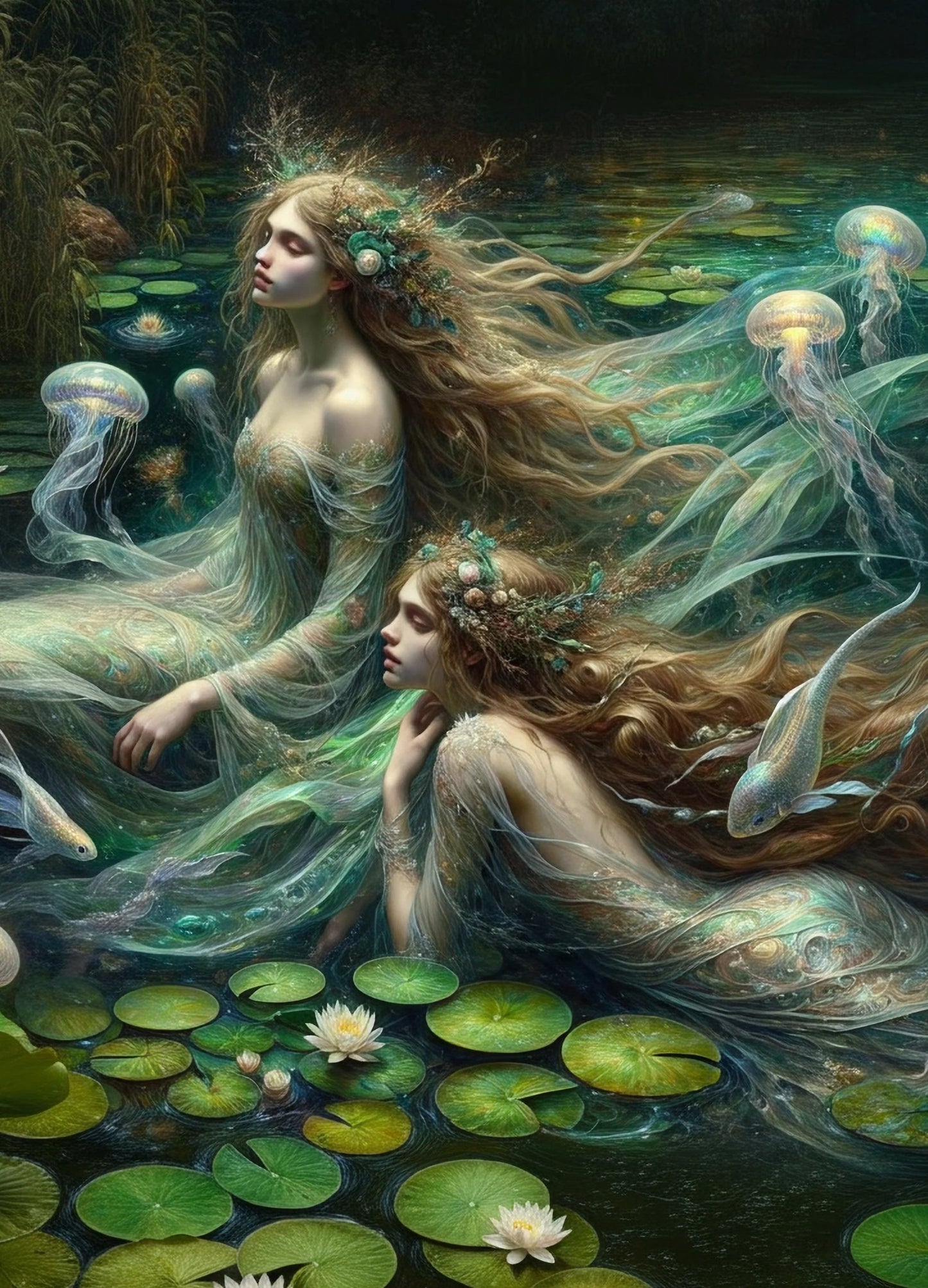 Song of the Water Spirits 23x33 ( A1 ) - MINT by Michelle