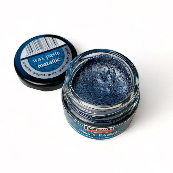 Graphite - Pentart Metallic Embellishing Wax Paste