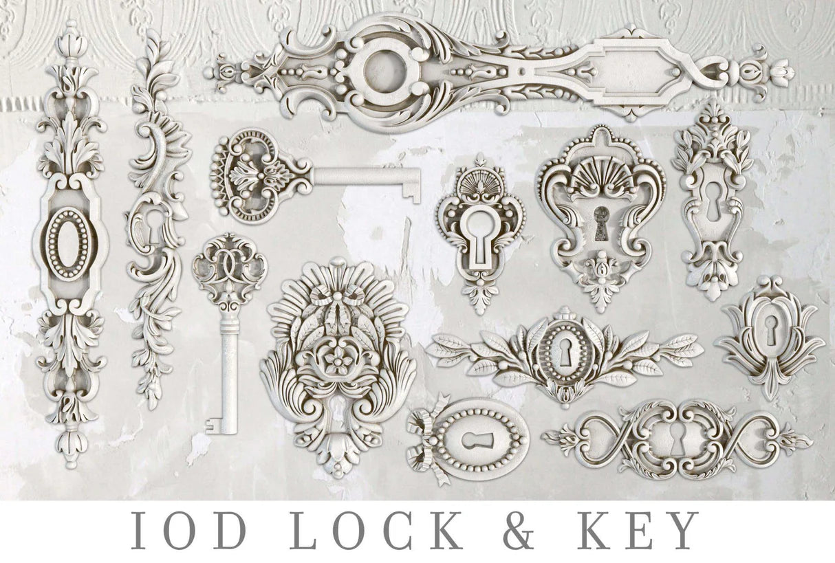 Lock & Key ~ IOD Decor Mould