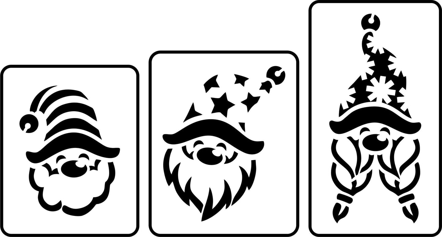 Christmas Gnomes Set of 3- JRV Stencil Co