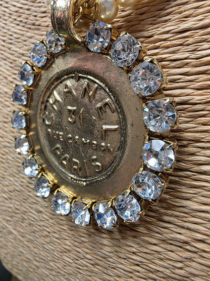 Chanel 31 Rue Paris Cambon Coin & Pearl & Crystal Necklace Style 1400 - Yochi NY