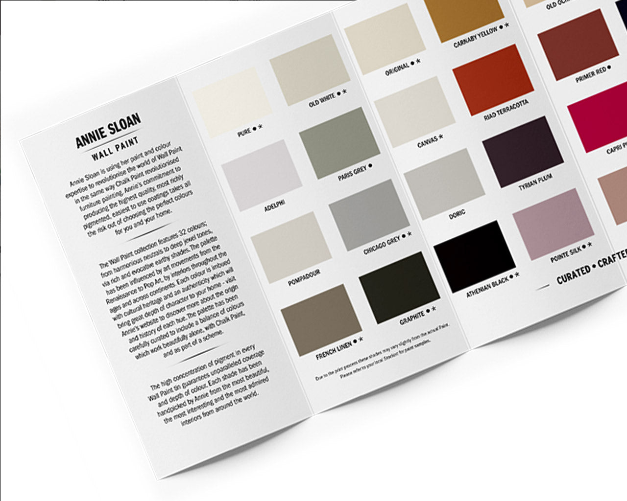 Wall & Satin Paint True Color Card