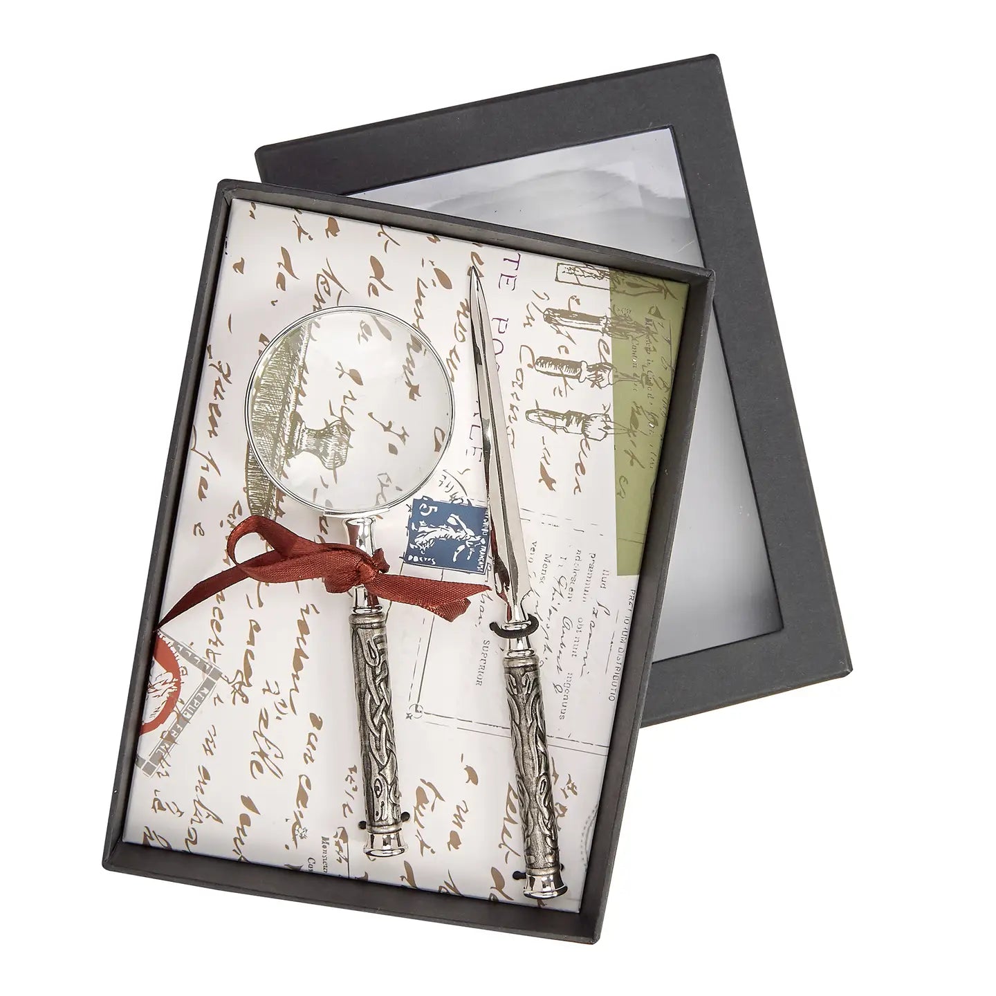 Magnifier and Letter Writing Desk Gift Set