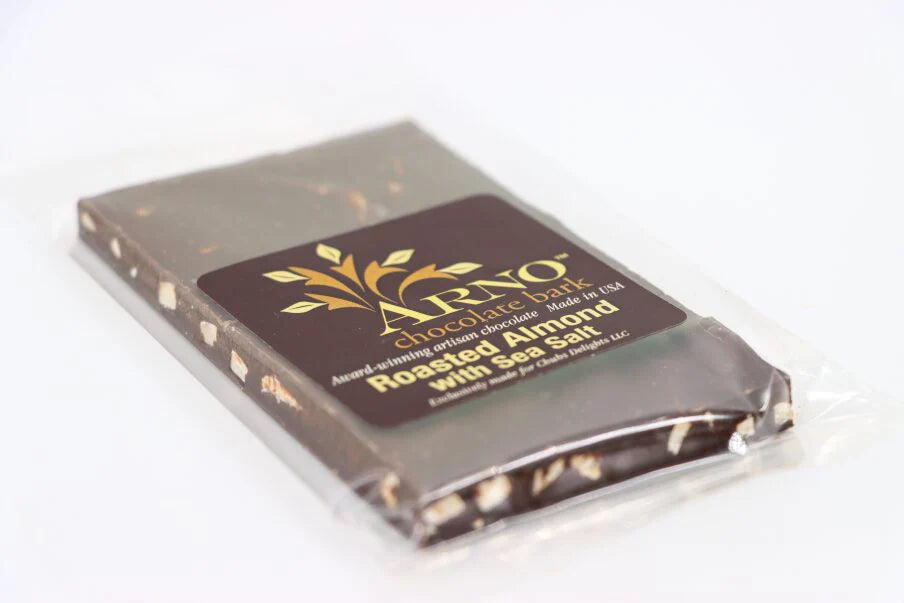 Roasted Almond w Sea Salt Bark - ARNO Chocolates