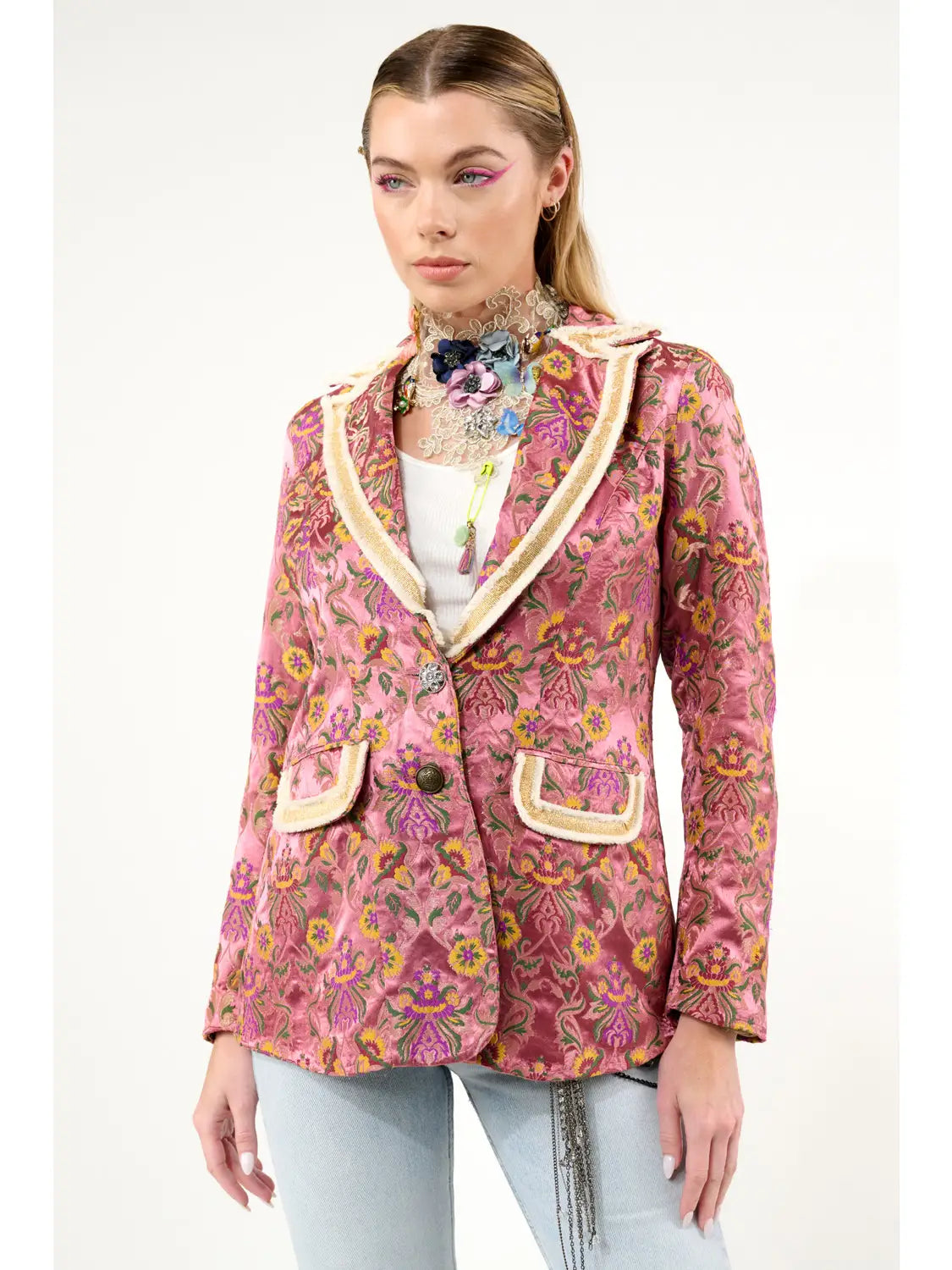 Renaissance Silk Jacquard Blazer / Jacket