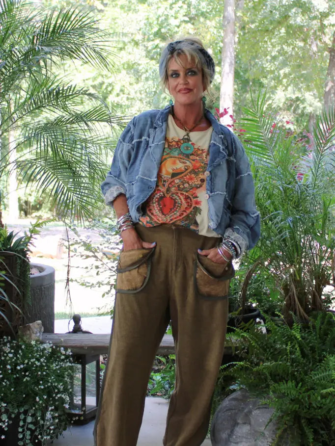 Meadow Walks Pant, Olive - Jaded Gypsy