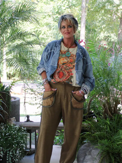 Meadow Walks Pant, Olive - Jaded Gypsy