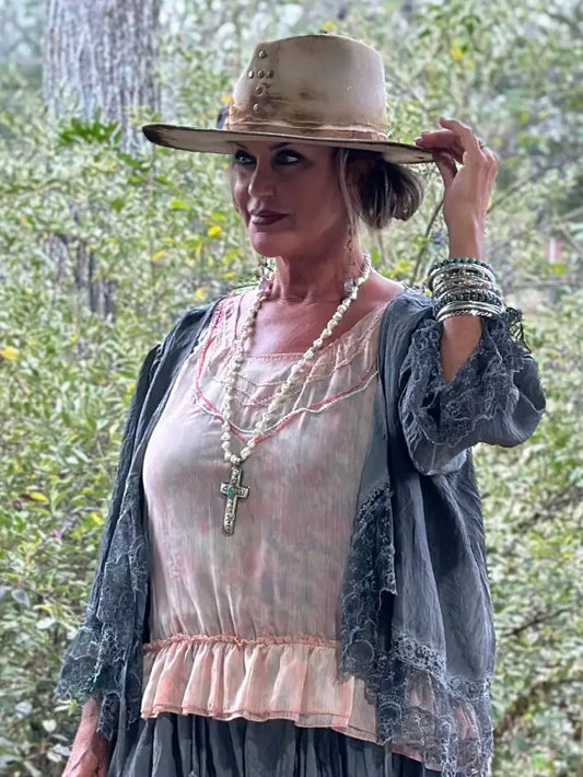 Alluring Romance Jacket, Charcoal O/S - Jaded Gypsy