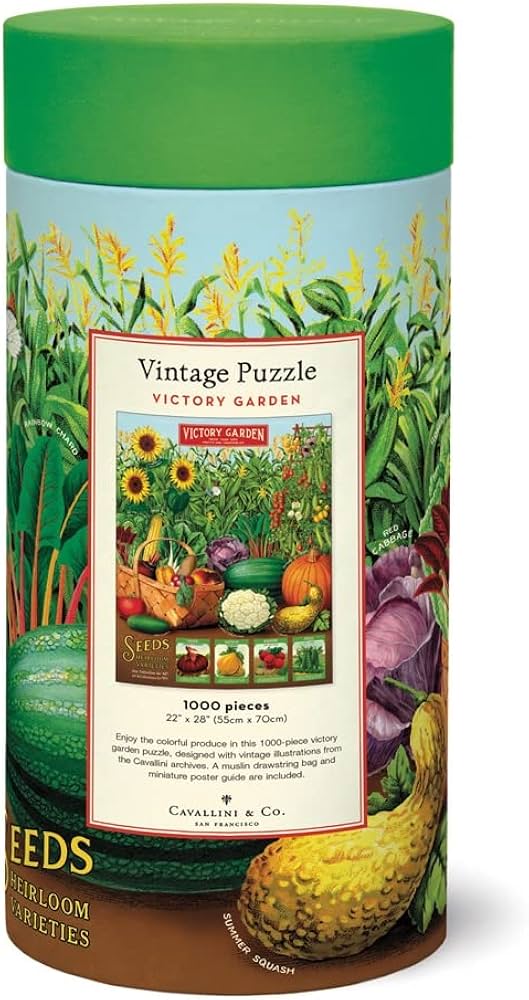 Cavallini & Co. Vintage Puzzle - Victory Garden 1000pc