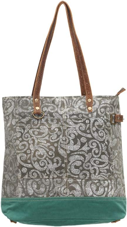 Abstract Print Canvas Tote S-0739 - Myra Bag