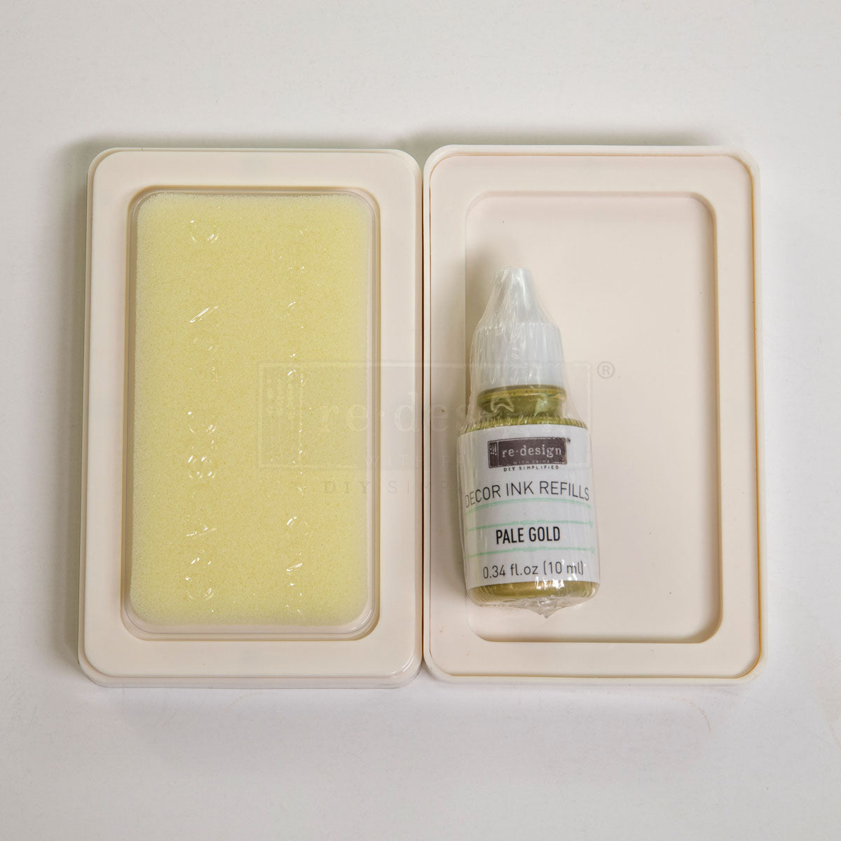 Pale Gold Ink & Refillable Ink Pad