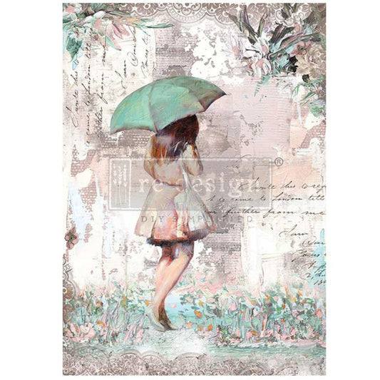 Rainy Afternoon A1 23.4"x33.1" - Decoupage Fiber Paper