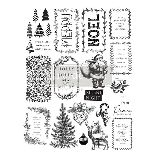 Merry & Bright Tags - Redesign Decor Stamp