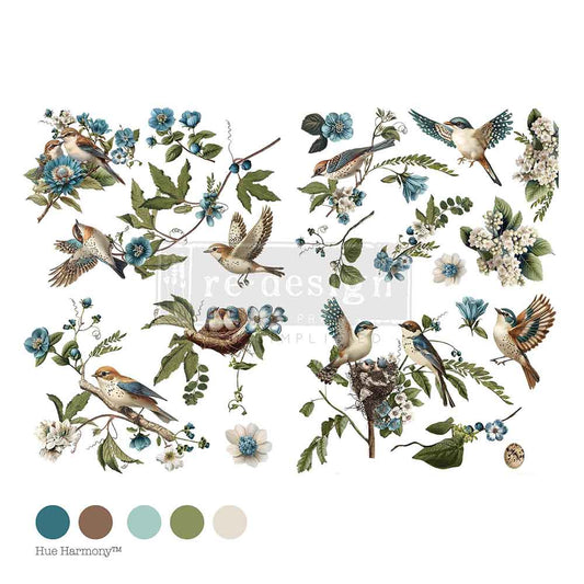 Aviary Elegance 24"x35" (4-Sheets) - Decor Transfers®