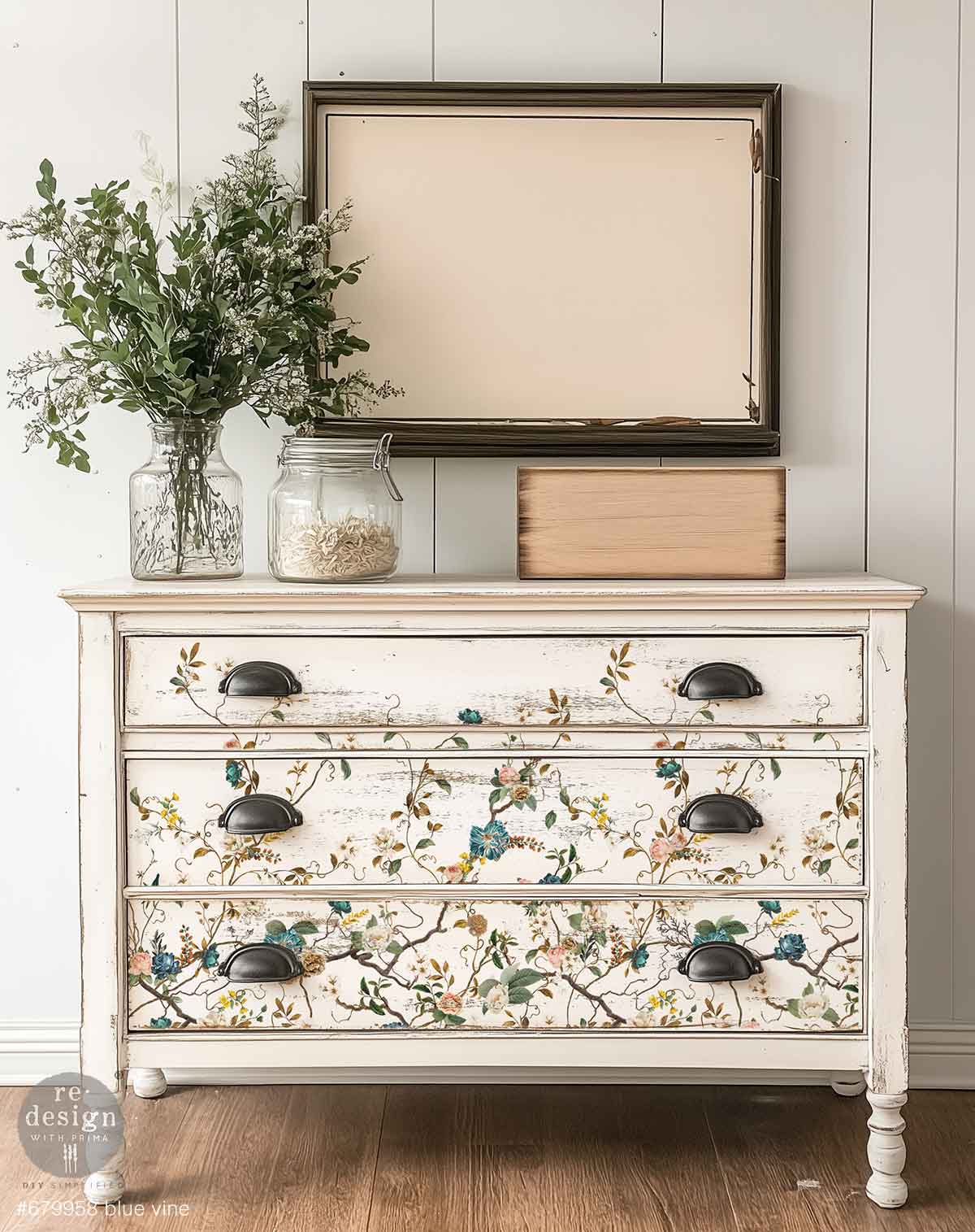 Blue Vine 24"x35" (4-Sheets) - Decor Transfers®