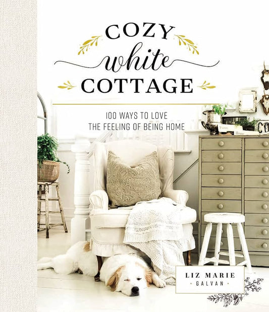 Cozy White Cottage Hard-Back Book