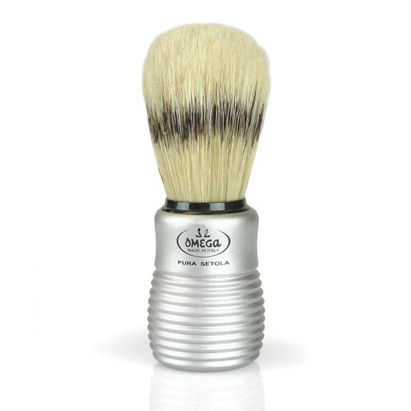 Boar Bristle Shave Brush with Aluminum Handle