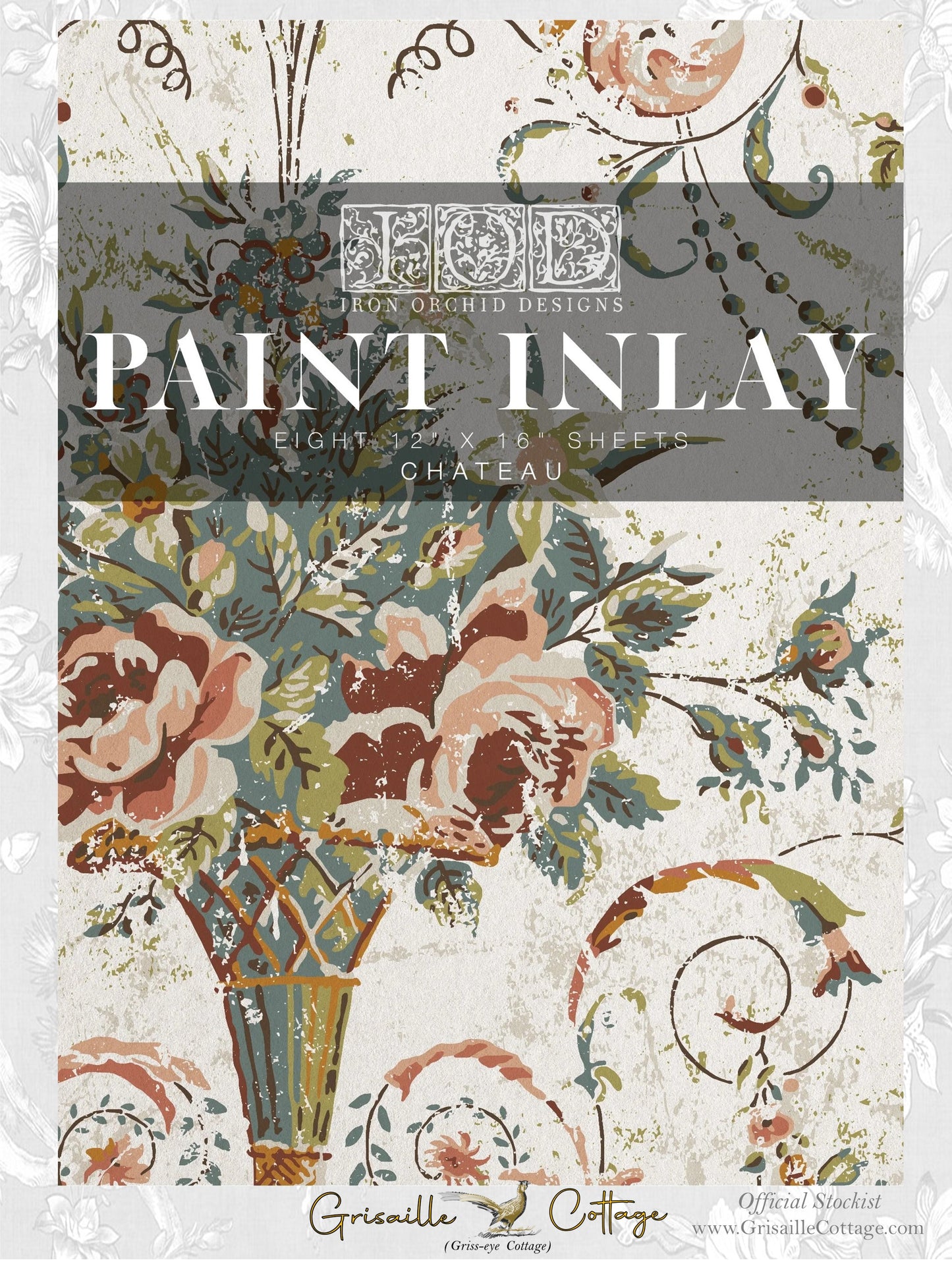 Chateau - 8 Sheet 12x16 Pad IOD Paint Inlay™