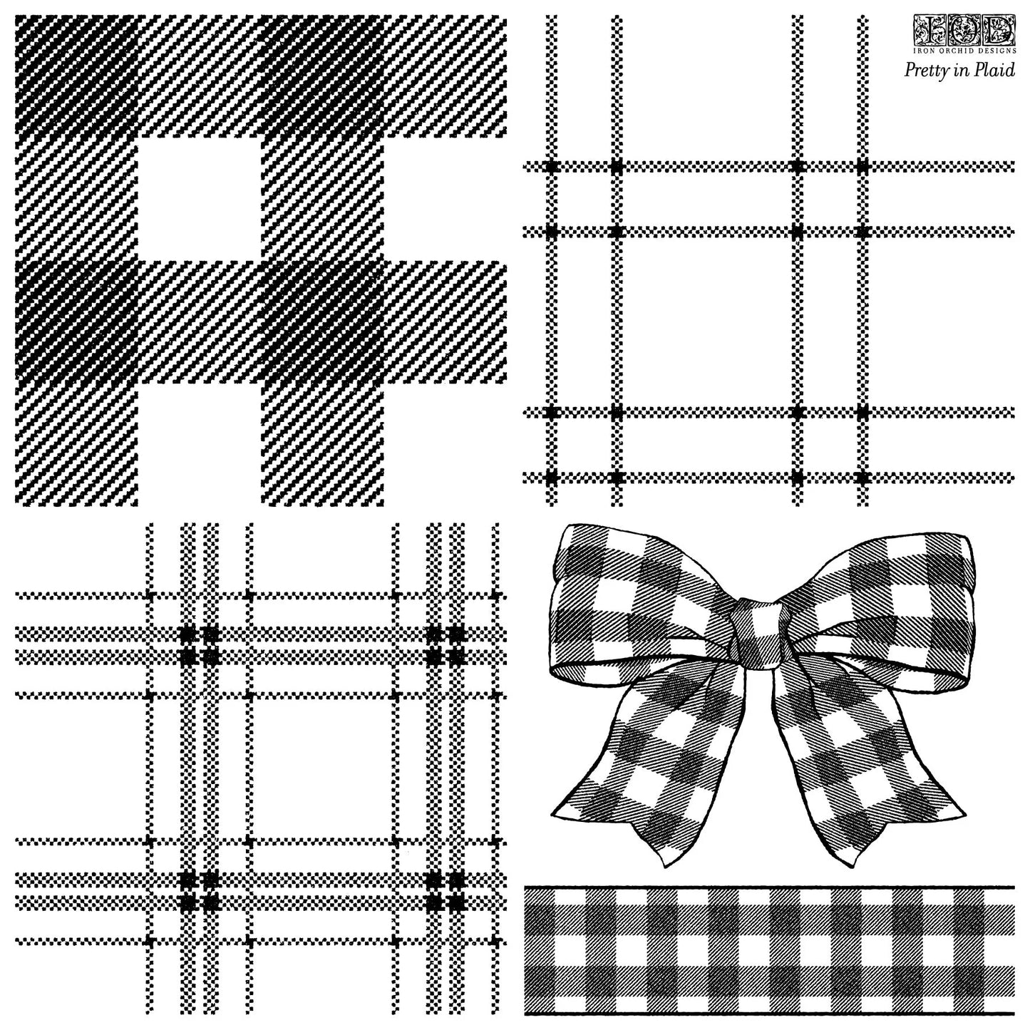 Pretty in Plaid - IOD Decor Stamp