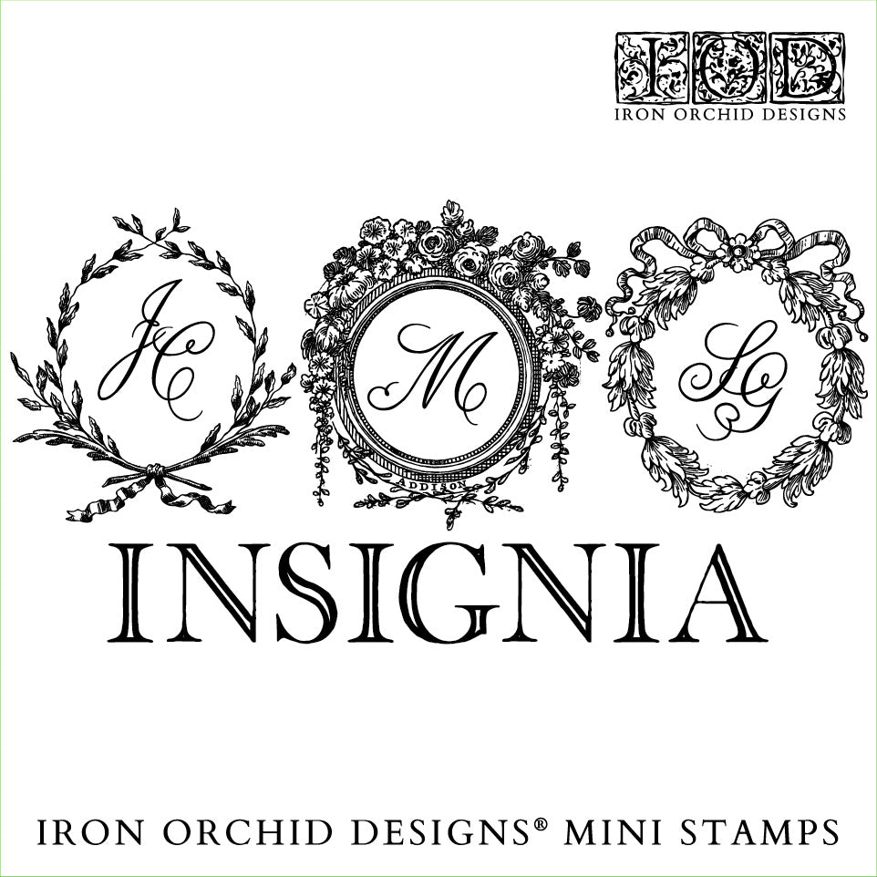 Insignia 6x6 (4 sheets) - IOD Decor Stamp