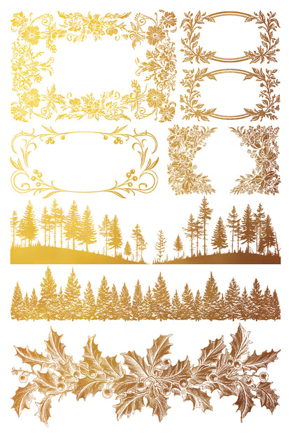 Tinsel - Gilded Collection - 8 Sheet, 8x12 Pad IOD Decor Transfer™