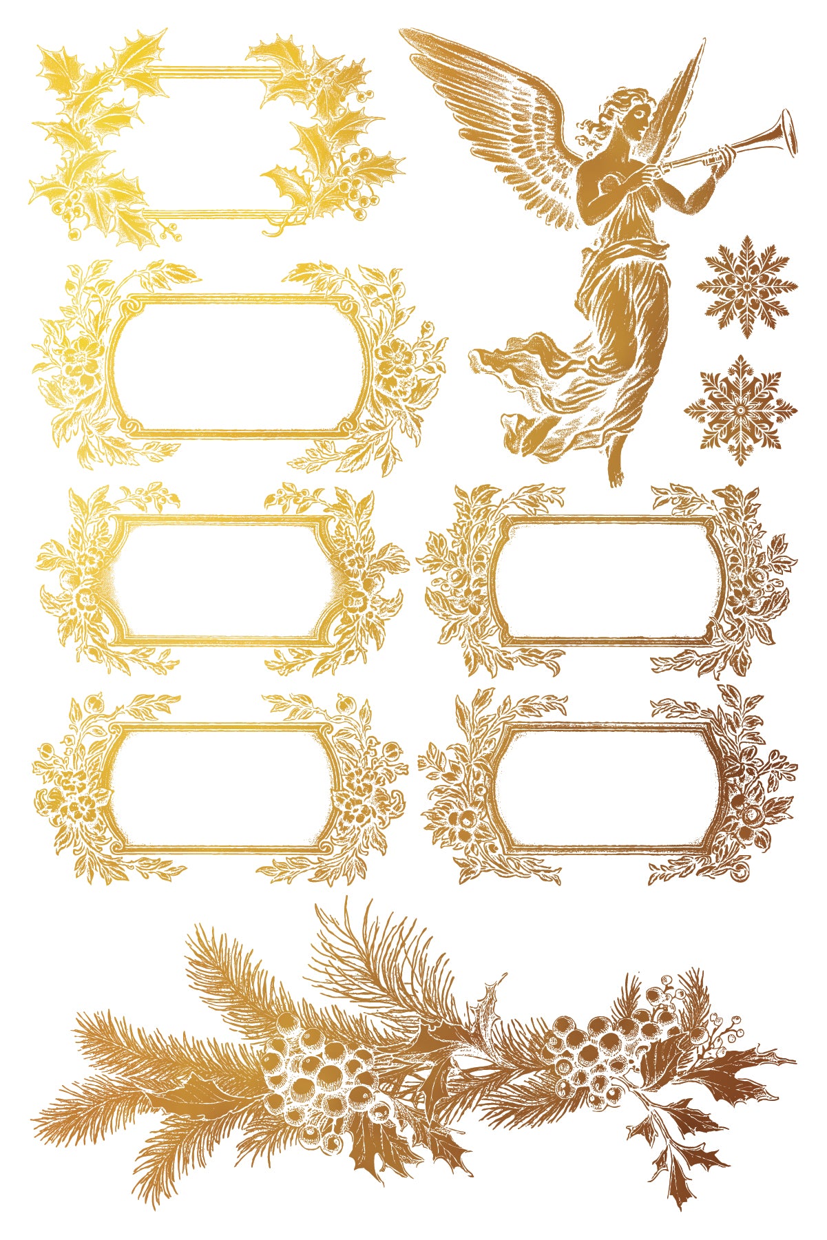 Tinsel - Gilded Collection - 8 Sheet, 8x12 Pad IOD Decor Transfer™