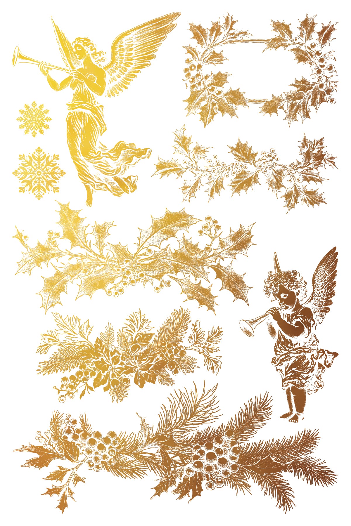 Tinsel - Gilded Collection - 8 Sheet, 8x12 Pad IOD Decor Transfer™