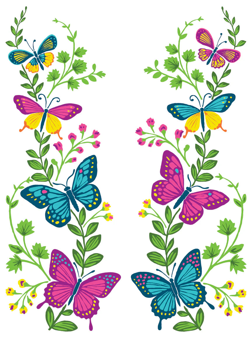 Vida Flora - 8 Sheet, 12x16 Pad IOD Paint Inlay™