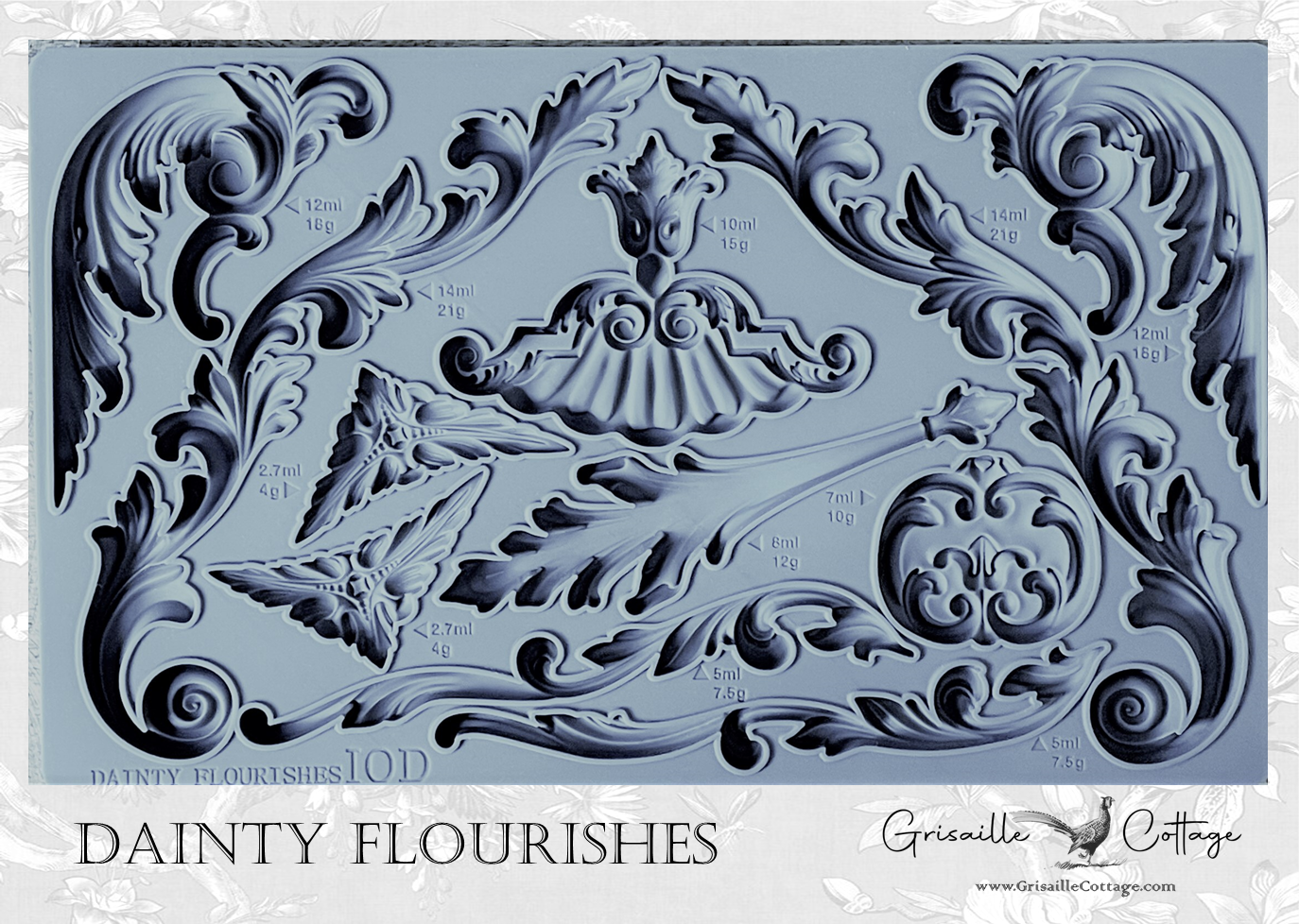 Dainty Flourishes - IOD Decor Mould