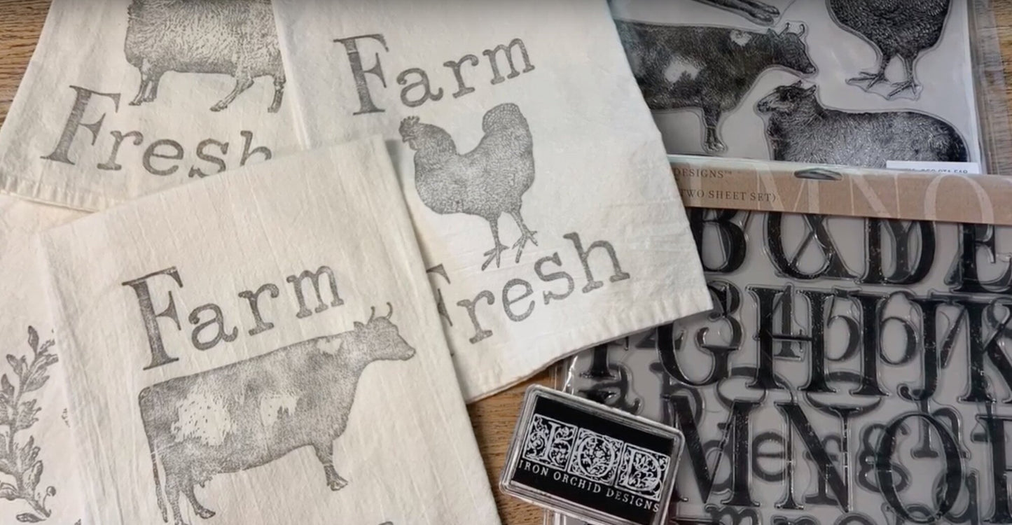 Farm Animals - IOD Decor Stamp