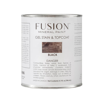 BLACK - Gel Stain & Top Coat 946ml (31.9oz) - FUSION