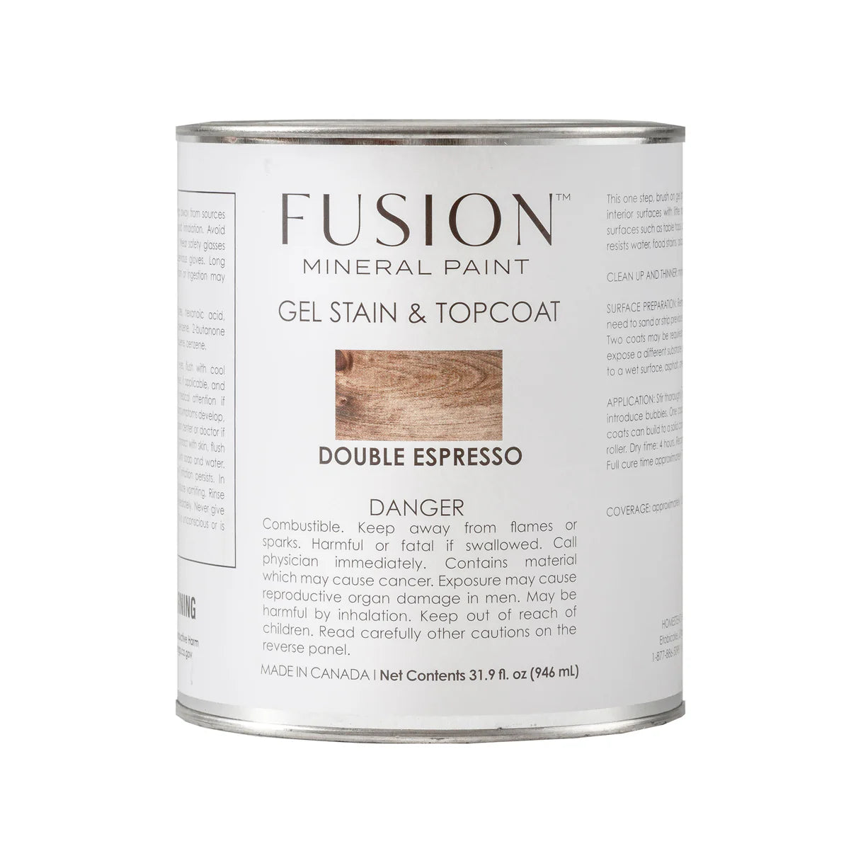 DOUBLE ESPRESSO - Gel Stain & Top Coat 946ml (31.9oz) - FUSION
