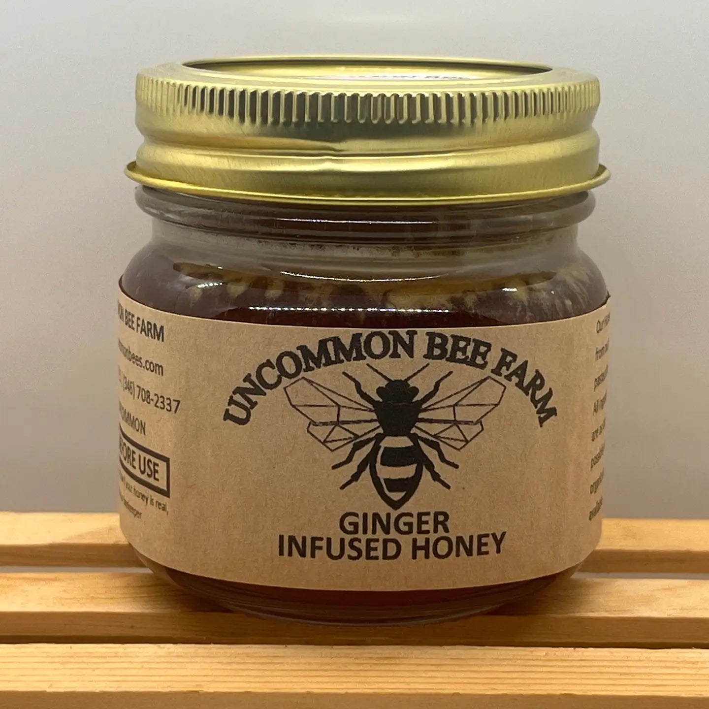 Ginger Infused Honey 5oz Jar