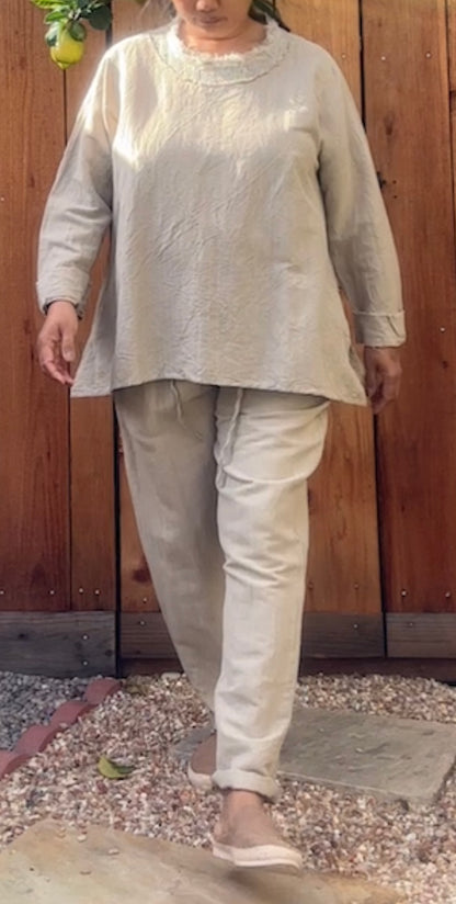 Linen Boyfriend Pant - Namsar