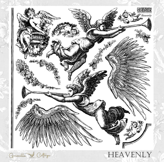 Heavenly - IOD Decor Stamp  RETIRED