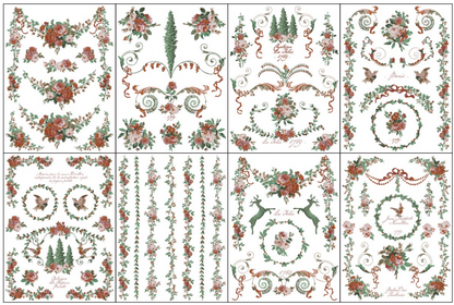 La Folie - 8 Sheet, 12x16 Pad IOD Paint Inlay™