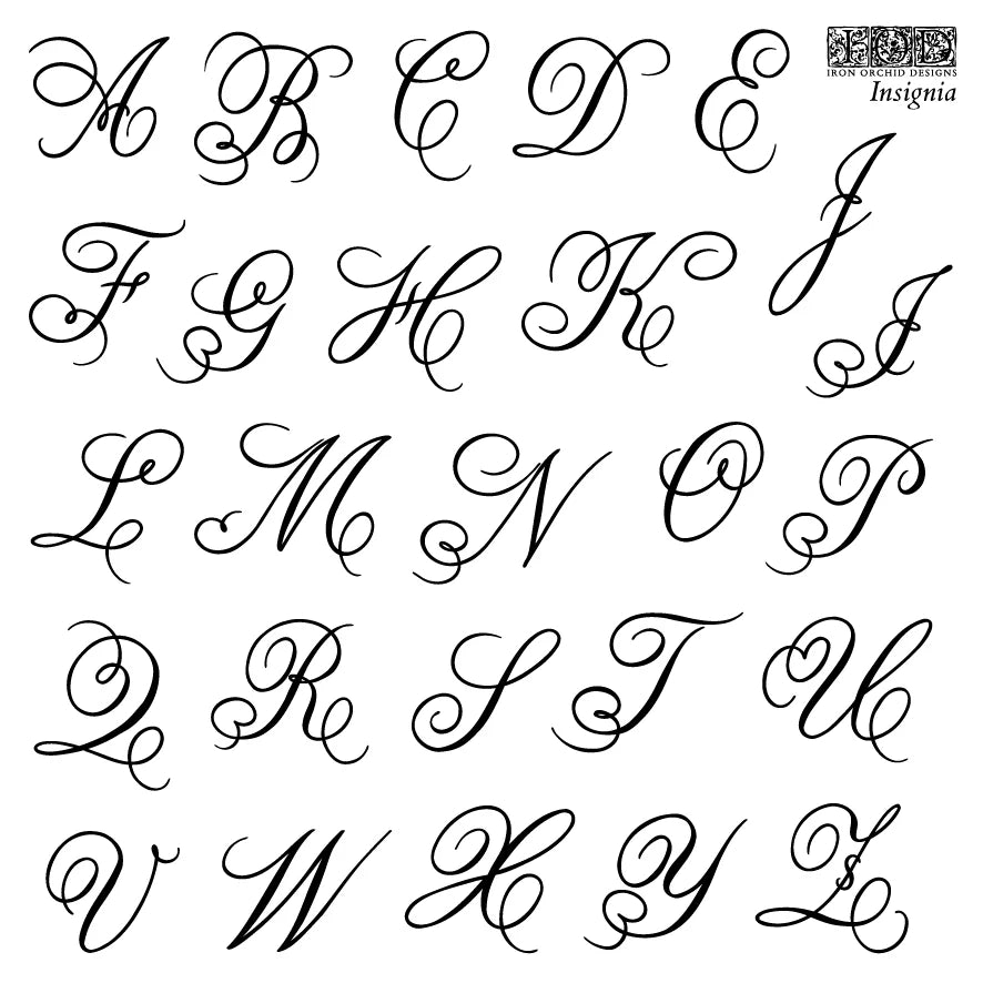 Insignia 6x6 (4 sheets) - IOD Decor Stamp