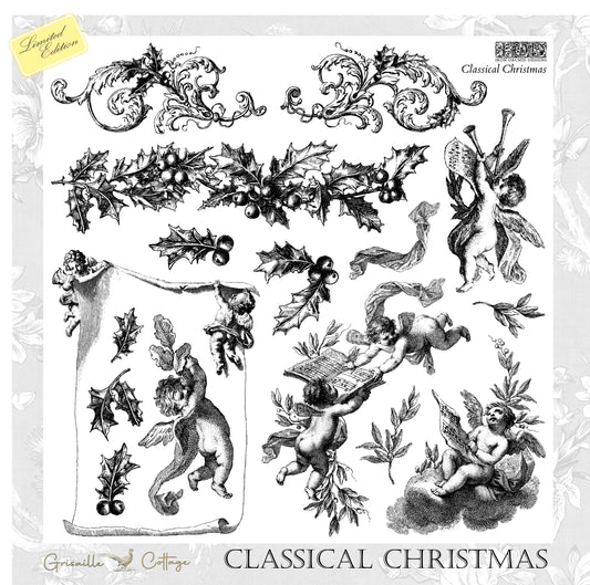 Classical Christmas - IOD Decor Stamp  RETIRED