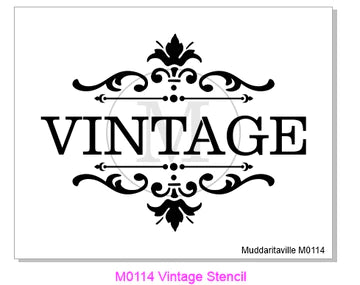 Vintage Stencil M0114