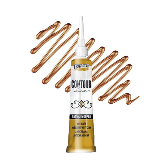 Antique Copper - Pentart Contour Liner 20ml