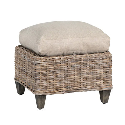 Cottage Rattan Ottoman - (𝐏𝐢𝐜𝐤-𝐔𝐩 𝐎𝐧𝐥𝐲)