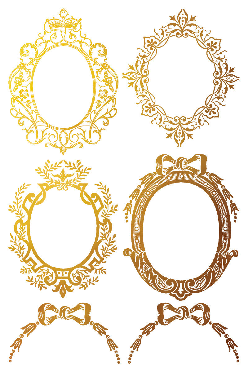 Petit Ornaments - Gilded Collection - 8 Sheet, 8x12 Pad IOD Decor Transfer™