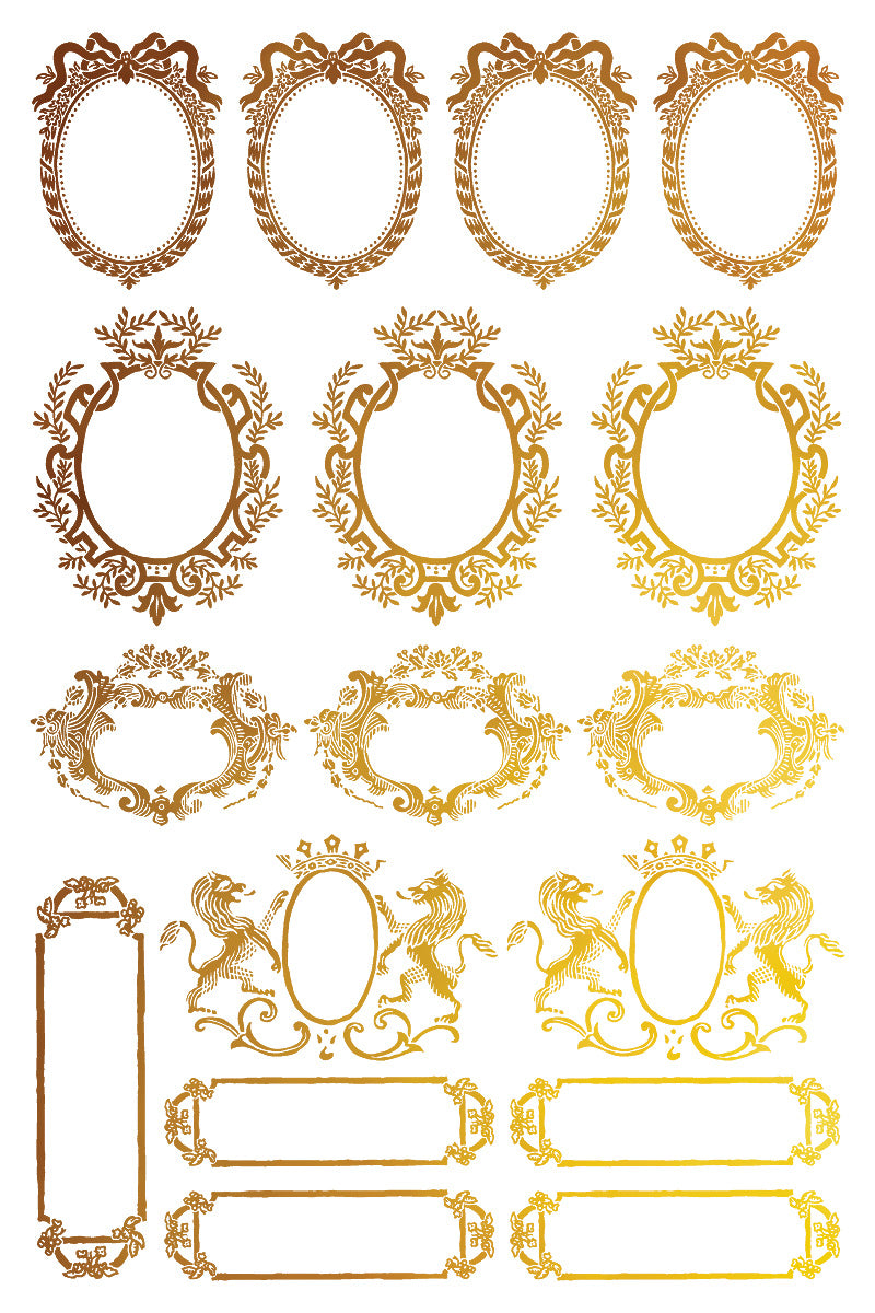 Petit Ornaments - Gilded Collection - 8 Sheet, 8x12 Pad IOD Decor Transfer™