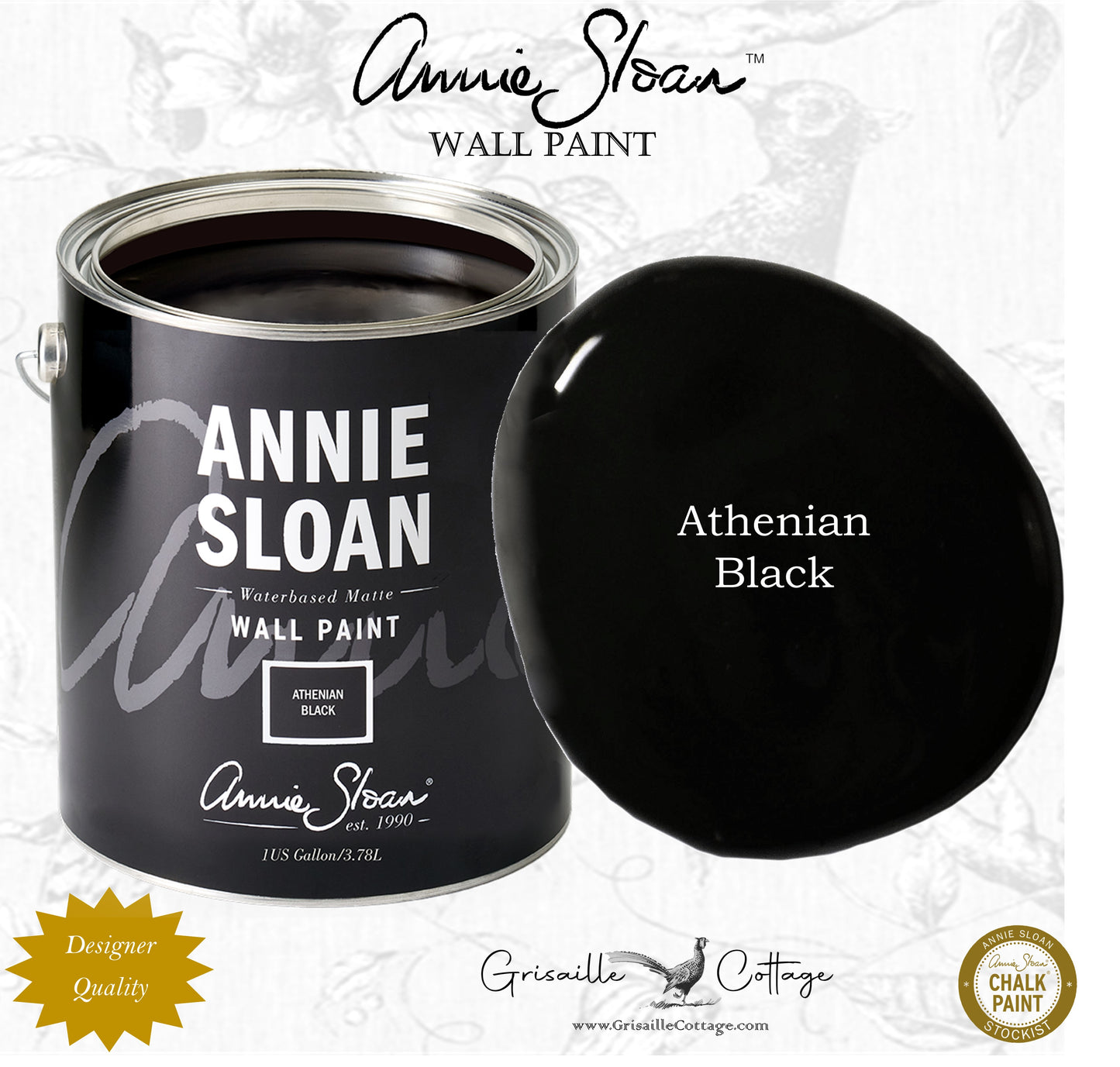 Athenian Black - Wall Paint by Annie Sloan