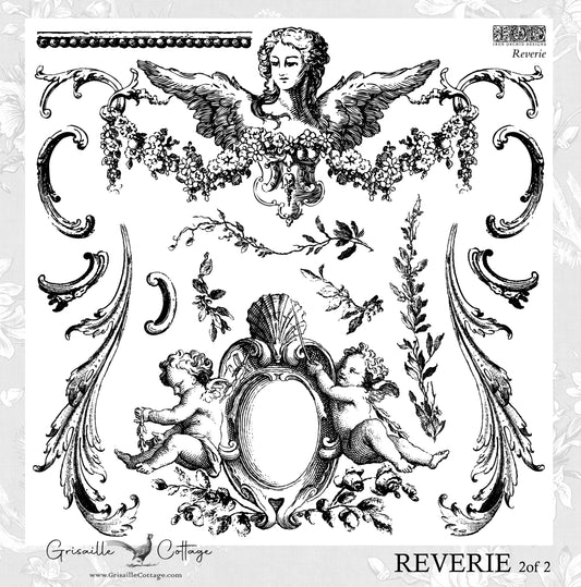 Reverie 2-Sheet - IOD Decor Stamp  RETIRED