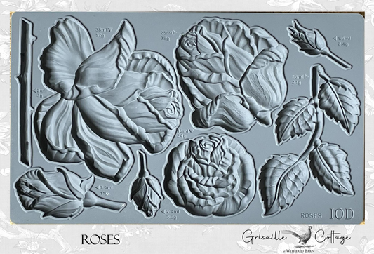 Roses - IOD Decor Mould   RETIRED