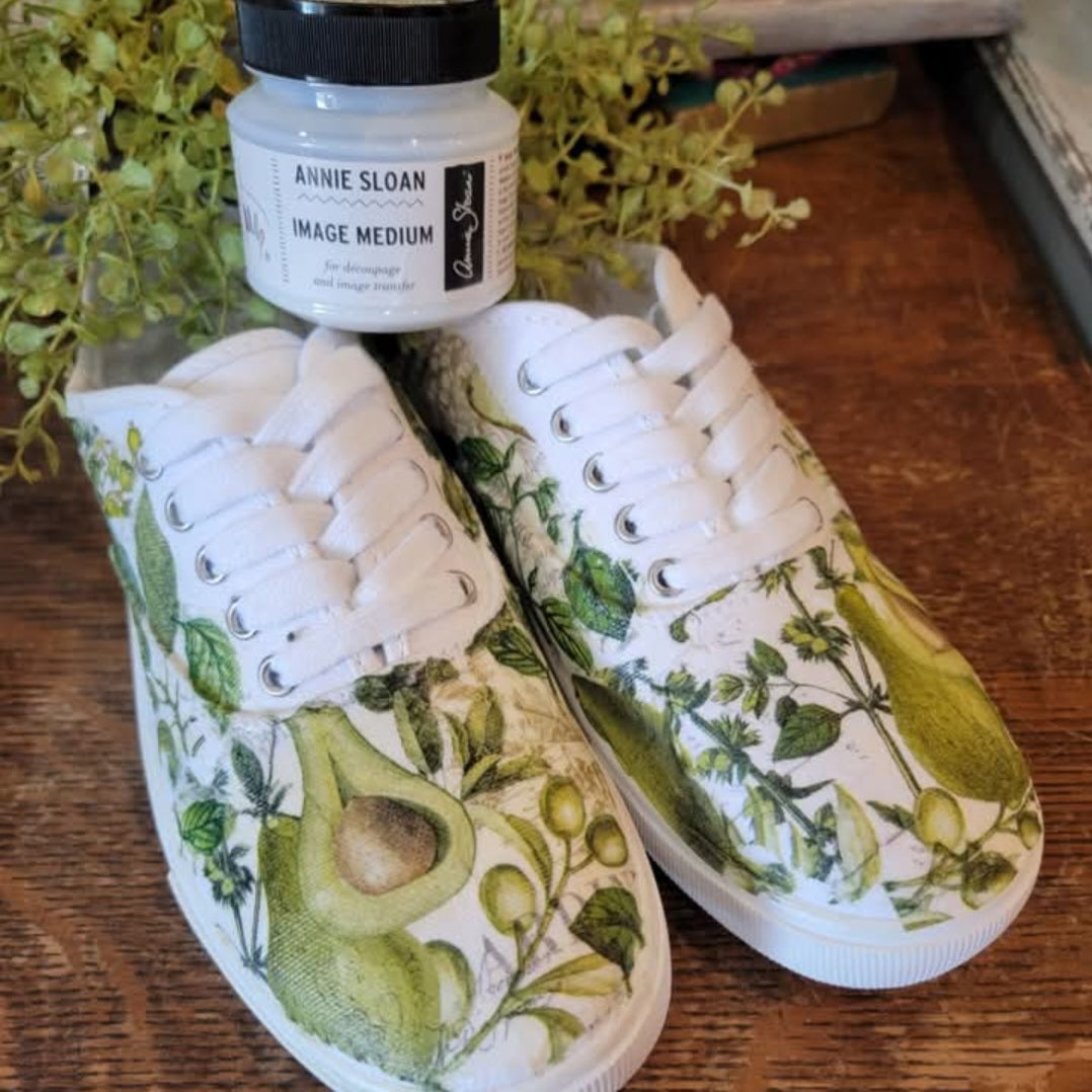 Decoupage Your Tennis Shoes